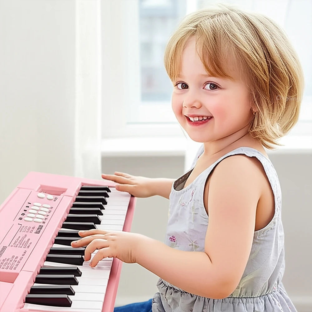 37 Keys Electronic Piano Keyboards with Microphone Rechargeable Education Toy