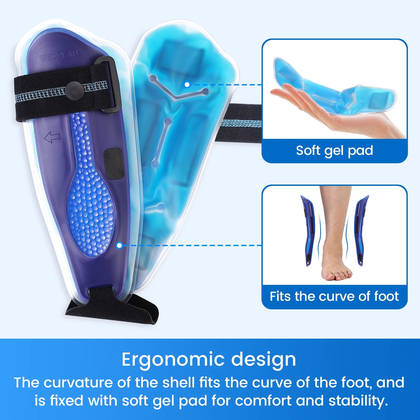 Ankle Splint Brace Foot Support Fracture Sprain Adjustable