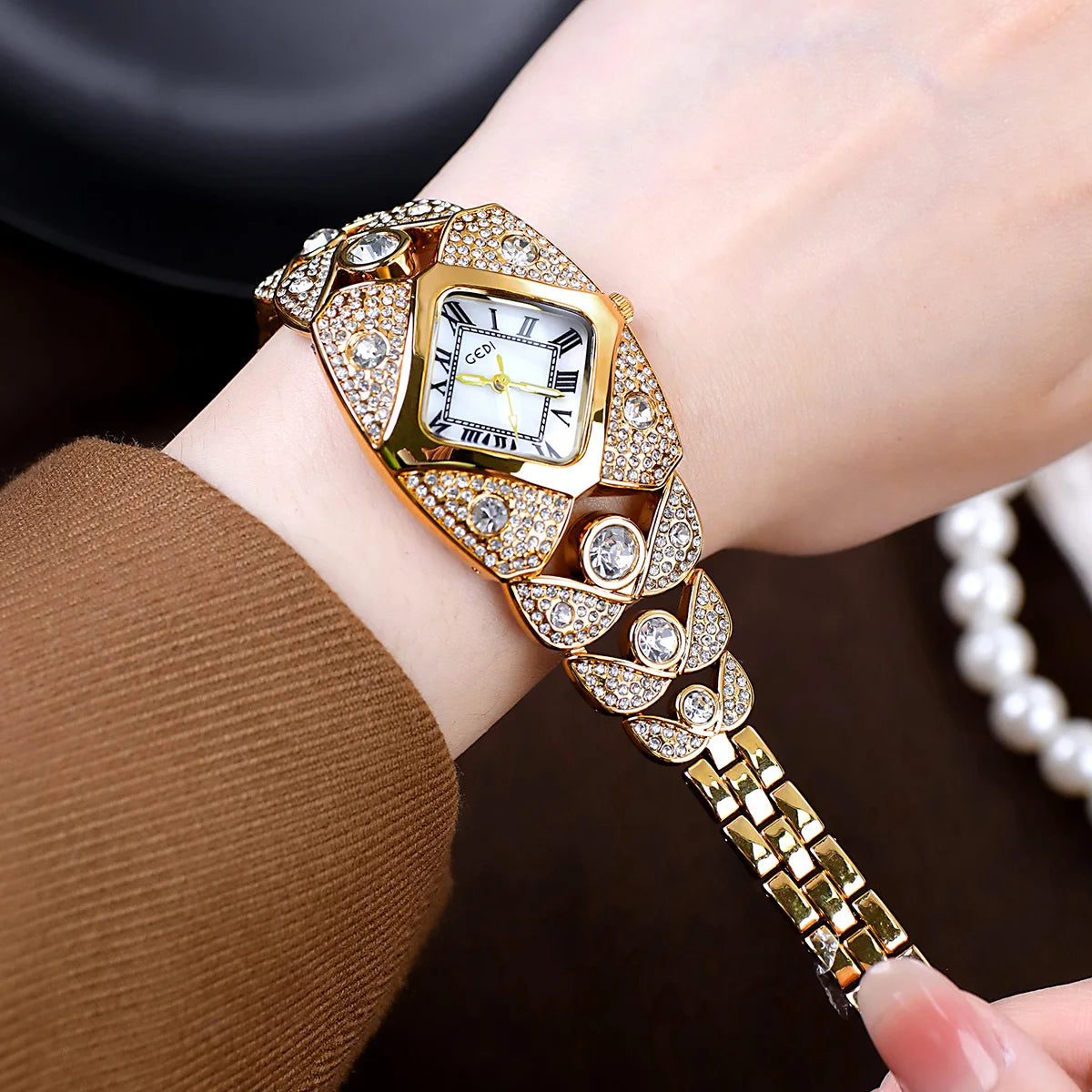Women's Light Diamond Waterproof Watch