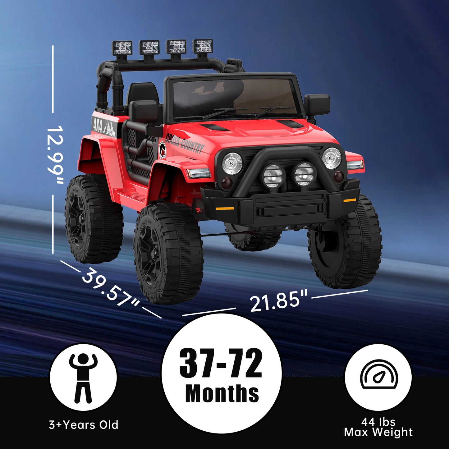 Kids Electric Off Road Ride On Car With Parent Remote Control