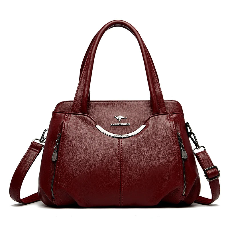 Women's High-Quality Soft Leather Shoulder Handbag