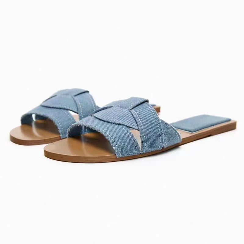 Women's Breathable Flat Soft Comfortable Sandals Slides