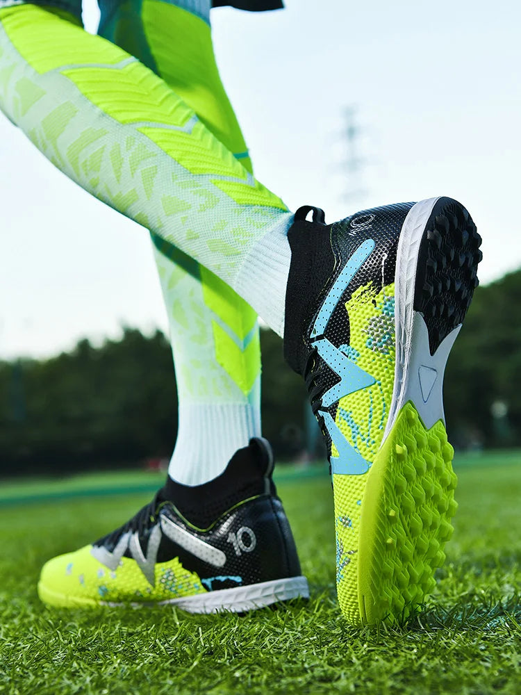 Men's Professional TF Durable Non-Slip Football Soccer Cleats