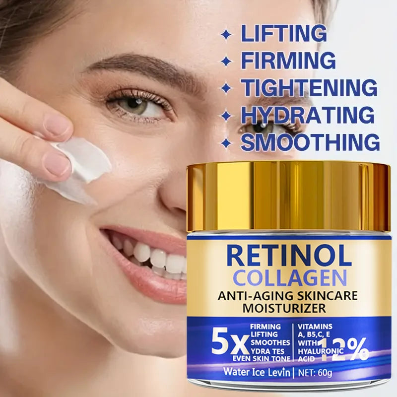 Face Retinol Anti Aging Firming Moisturizer Hyaluronic Acid Collagen Cream