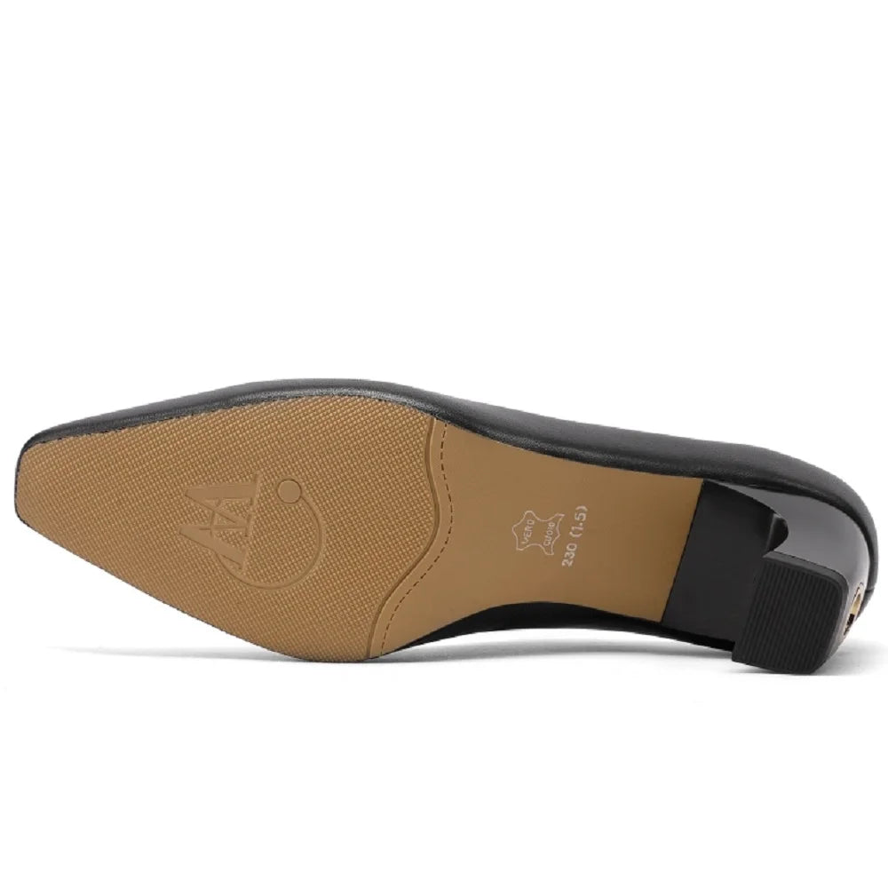 Women's Handmade Genuine Leather Mid Shallow Shoes