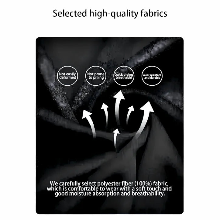 Men's Short Sleeved Striped Breathable Polo T-Shirt