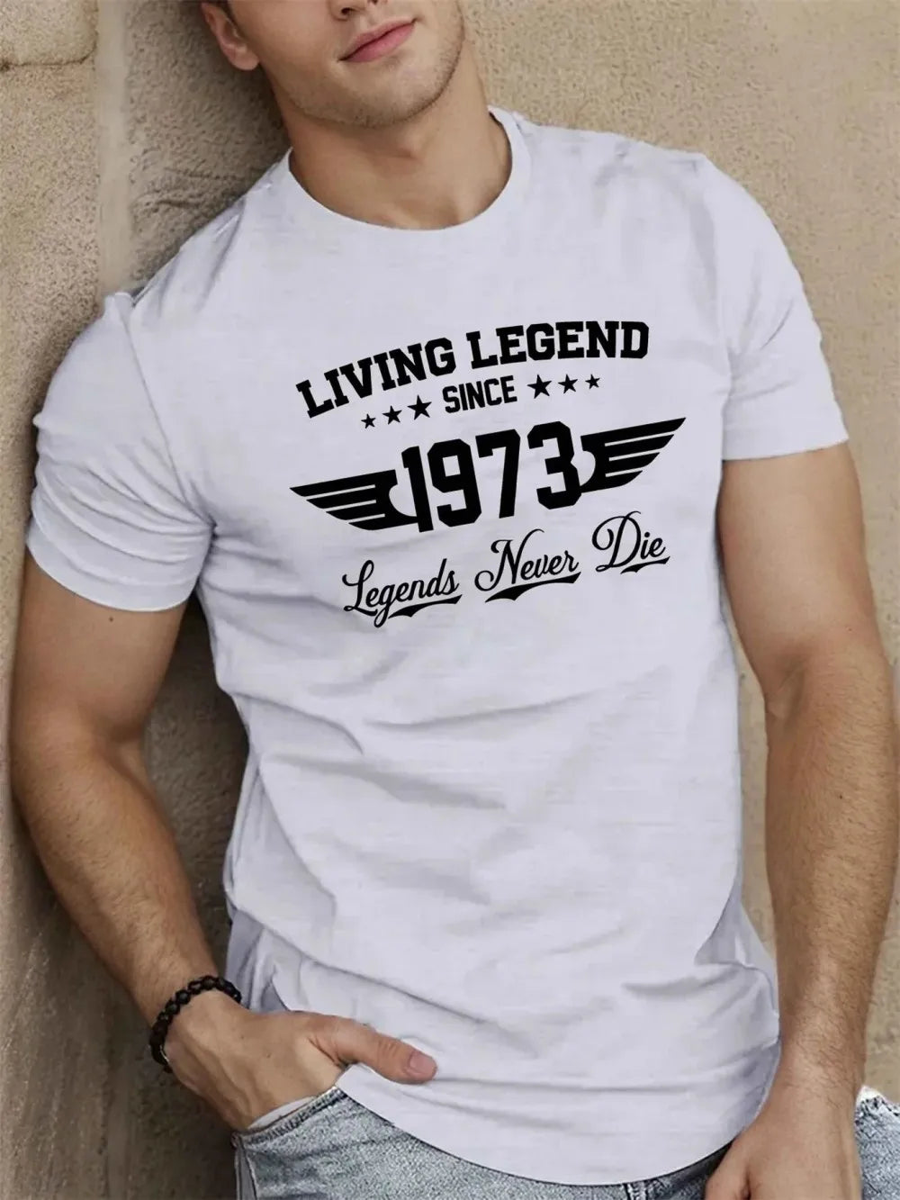 Men's Printed Micro Elastic Breathable Round Neck T Shirt