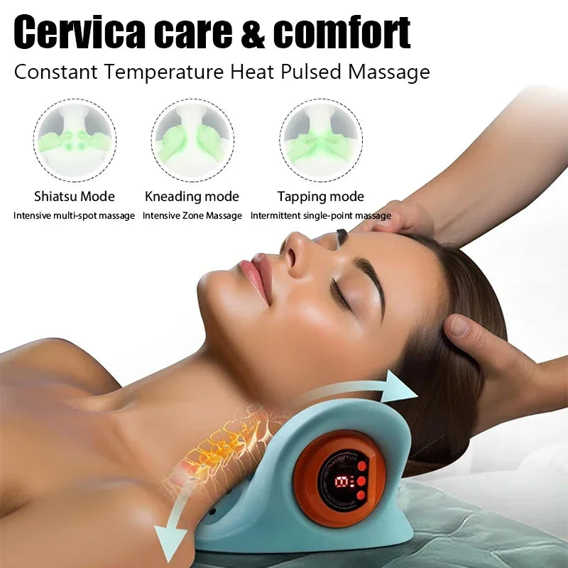 Electric Neck Cervical Traction Massager Vibration Relax Tool