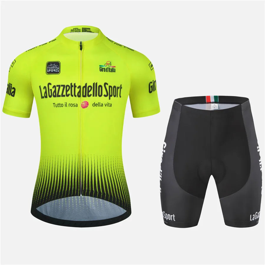 Men's 2Pcs Jersey Short Sleeve Cycling Wear Set