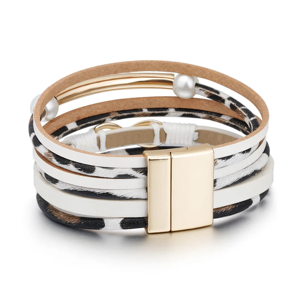 Women's Multi-Layer Pu Leather Bracelet