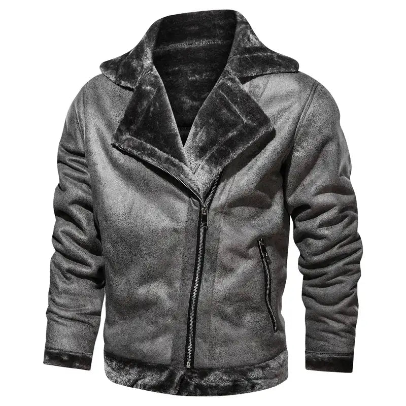 Men's Slim High Quality Genuine Leather Bomber Jacket