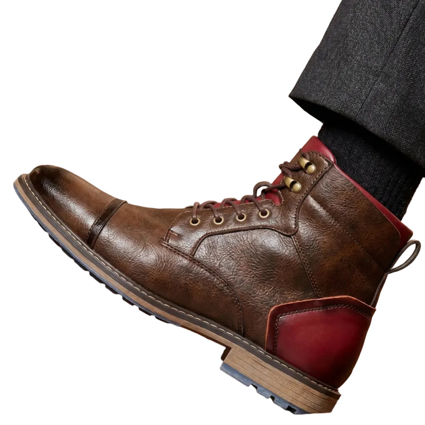 ‌Men's Vintage Outdoor Ankle Comfortable Leather Boots