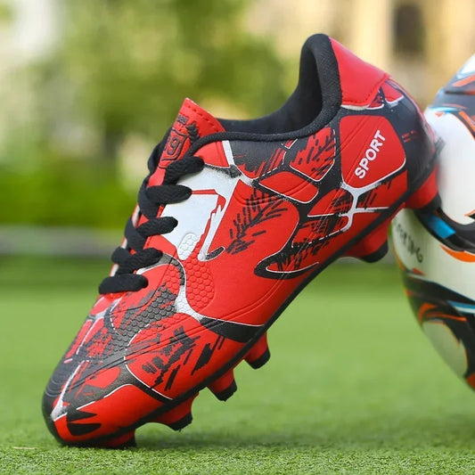 Men Kids Ultralight Non Slip Grass Soccer Cleats Boots