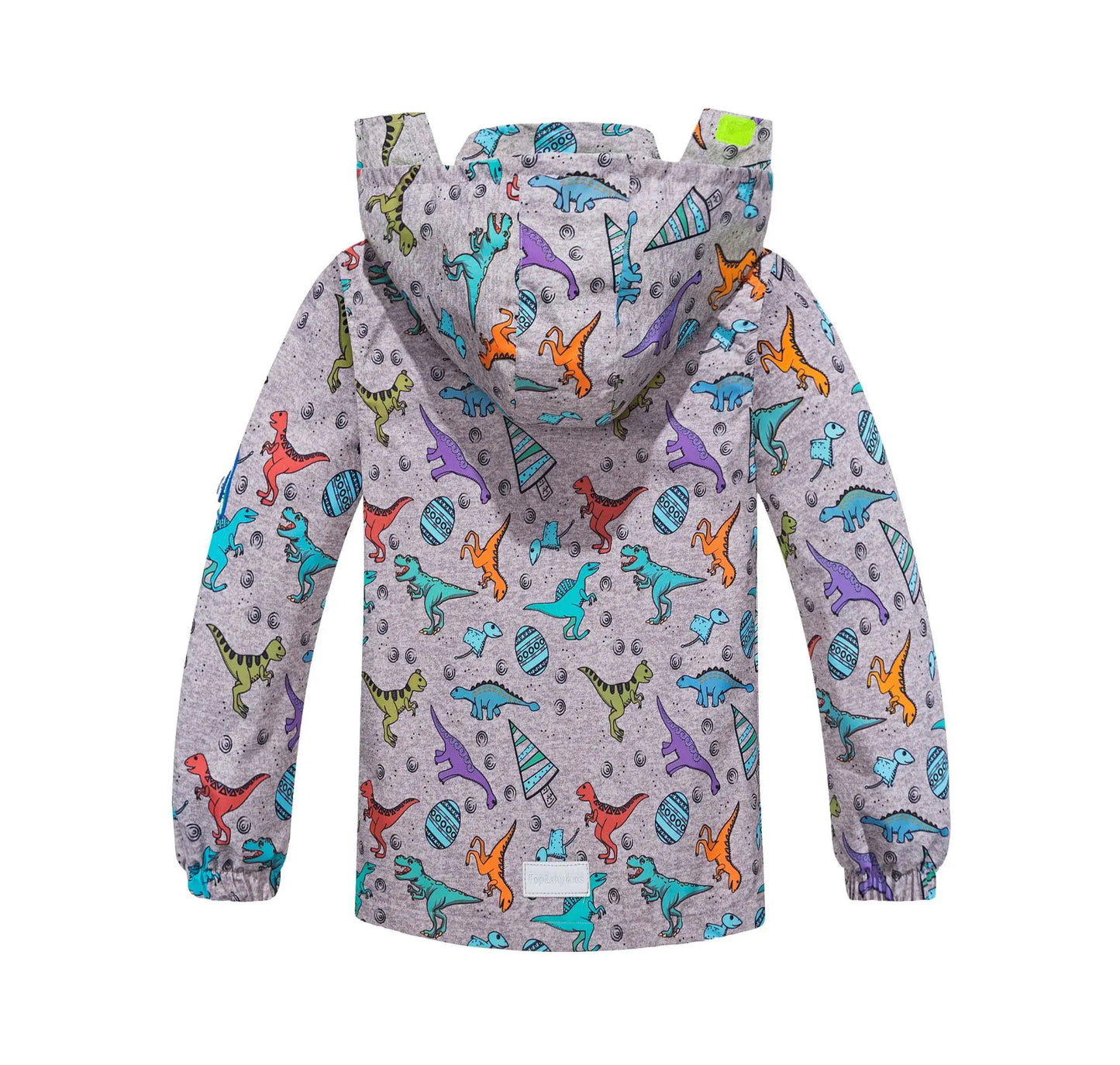 Kids' Waterproof Detachable Hood Mesh Cloth Padded Jacket