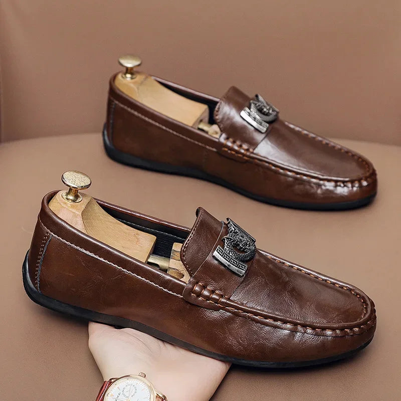 Men's Artificial Leather Upper EVA Insole Comfortable Loafers Shoes