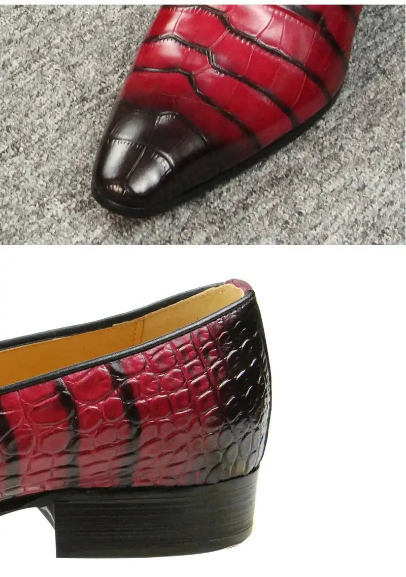 Men's High Quality Cowhide Leather Office Loafers Shoes
