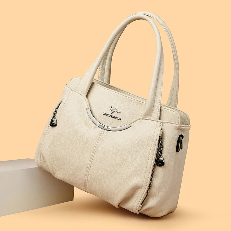 Women's High-Quality Soft Leather Shoulder Handbag