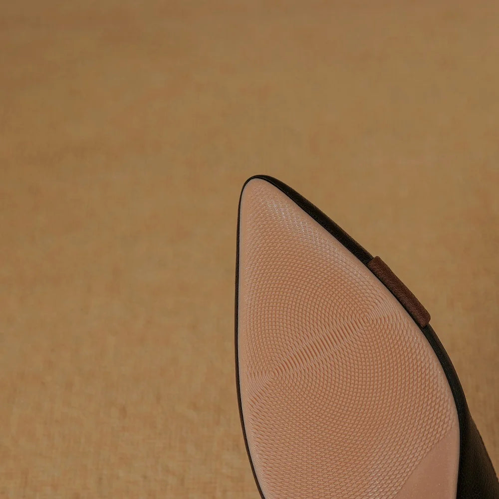 Women's High Quality Leather High Heels Pumps Shoes