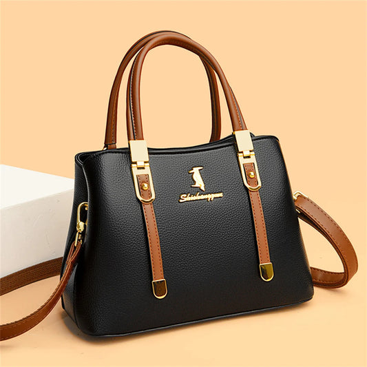 Women Brand Designer High Quality Leather Shoulder Handbag