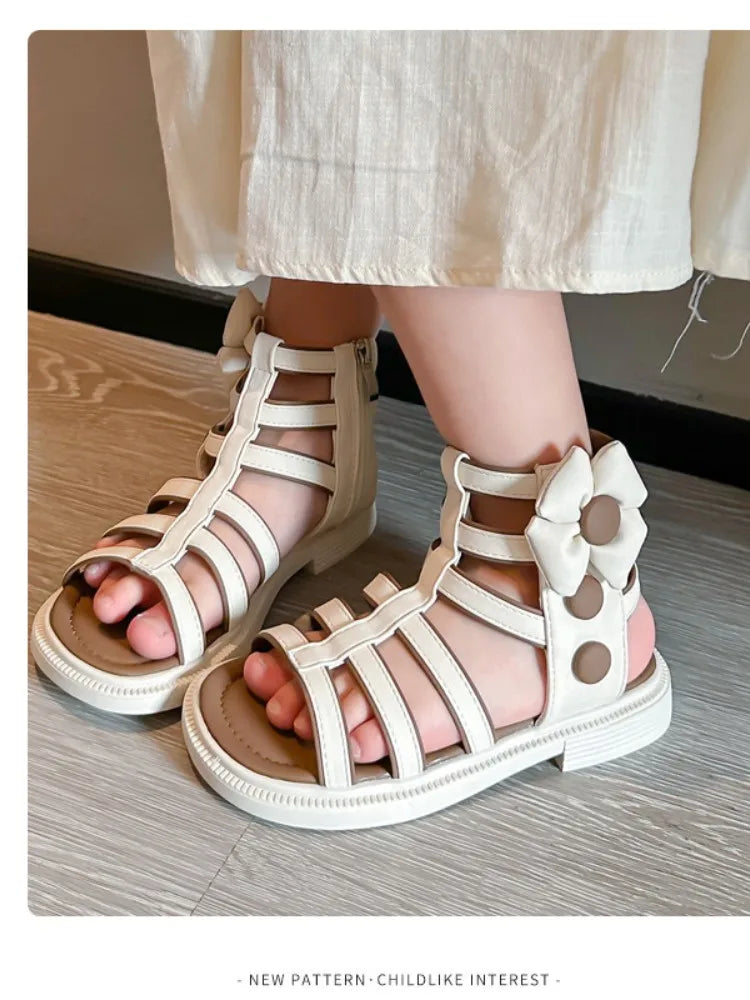 Girls Comfortable Soft Bottom Flat Beach Sandals