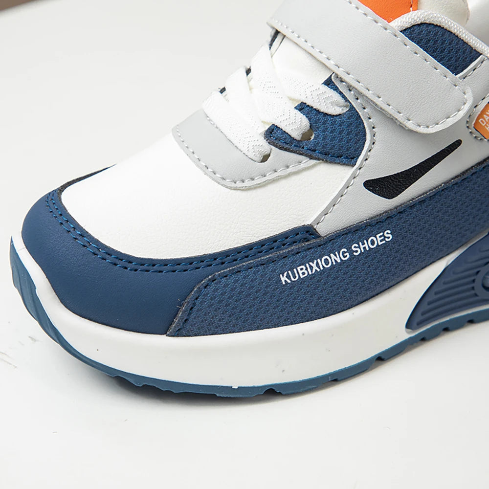 Kid's PU Leather Soft Soled Trend Sneakers