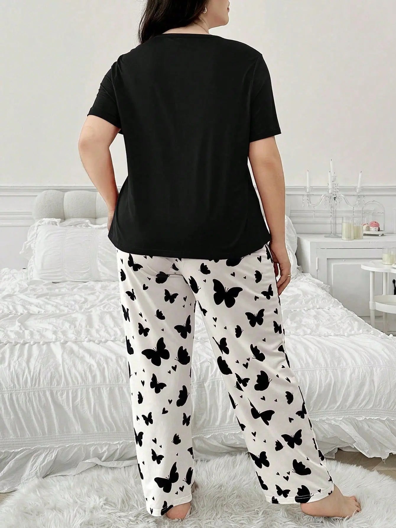Women's Comfortable Nightgown Pants Relaxing Sleepwear Set