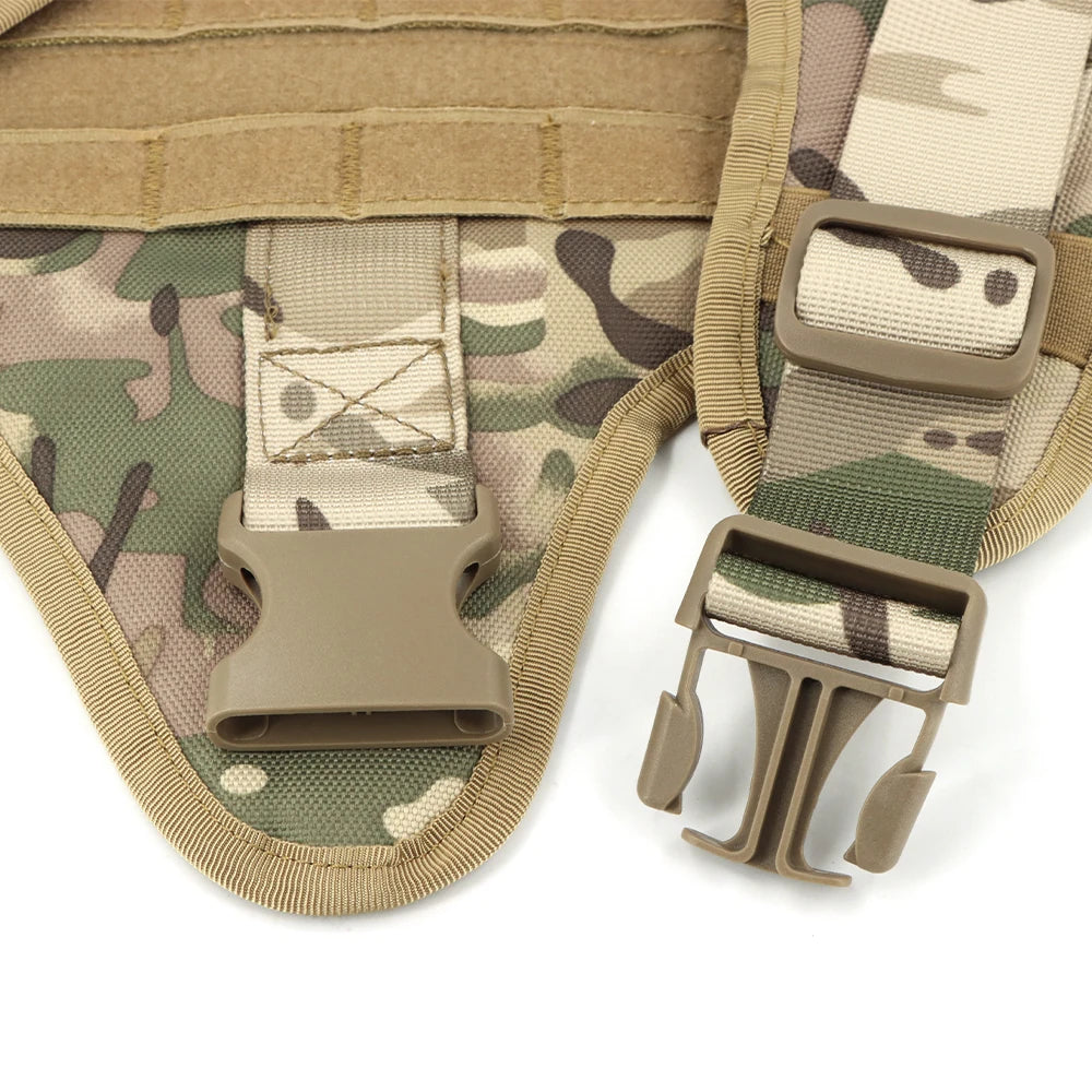 Tactical Dog Harness Leash Set For Large Dogs