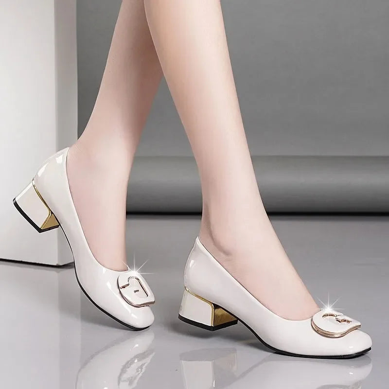 Women's High Quality Slip on High Heel Shoes Pumps