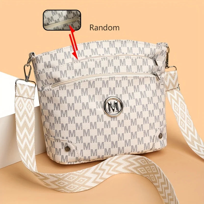Women's Multi-Pocket Adjustable Shoulder Strap Shoulder Bag