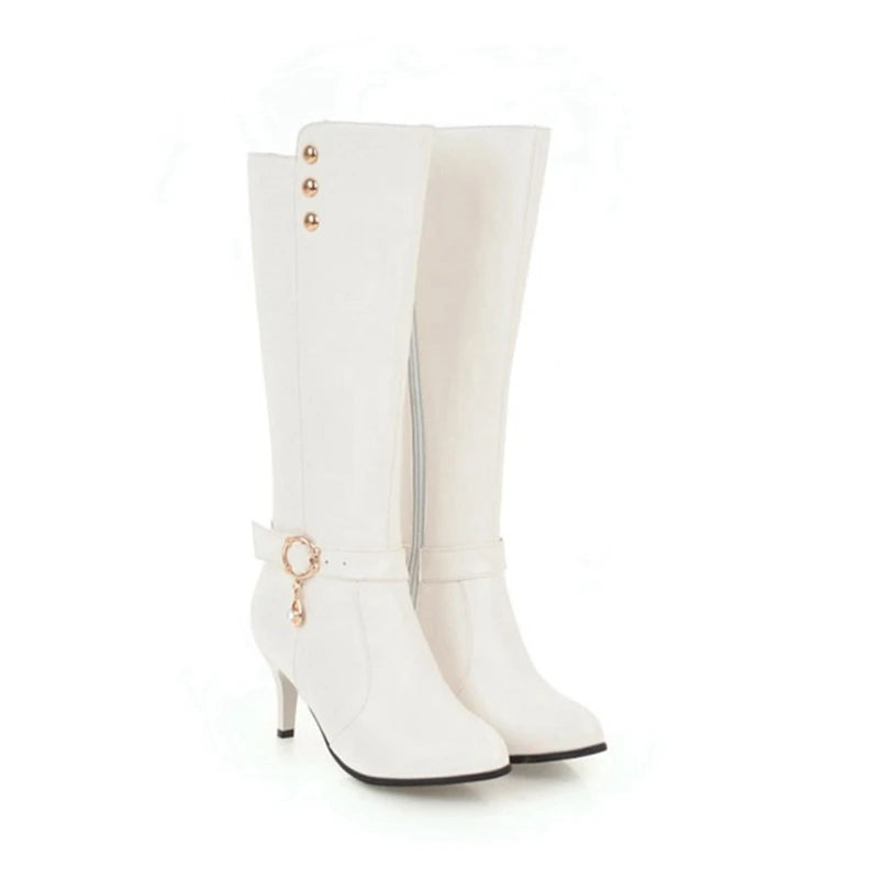 Women's Thin Pointed Toe Knee boots