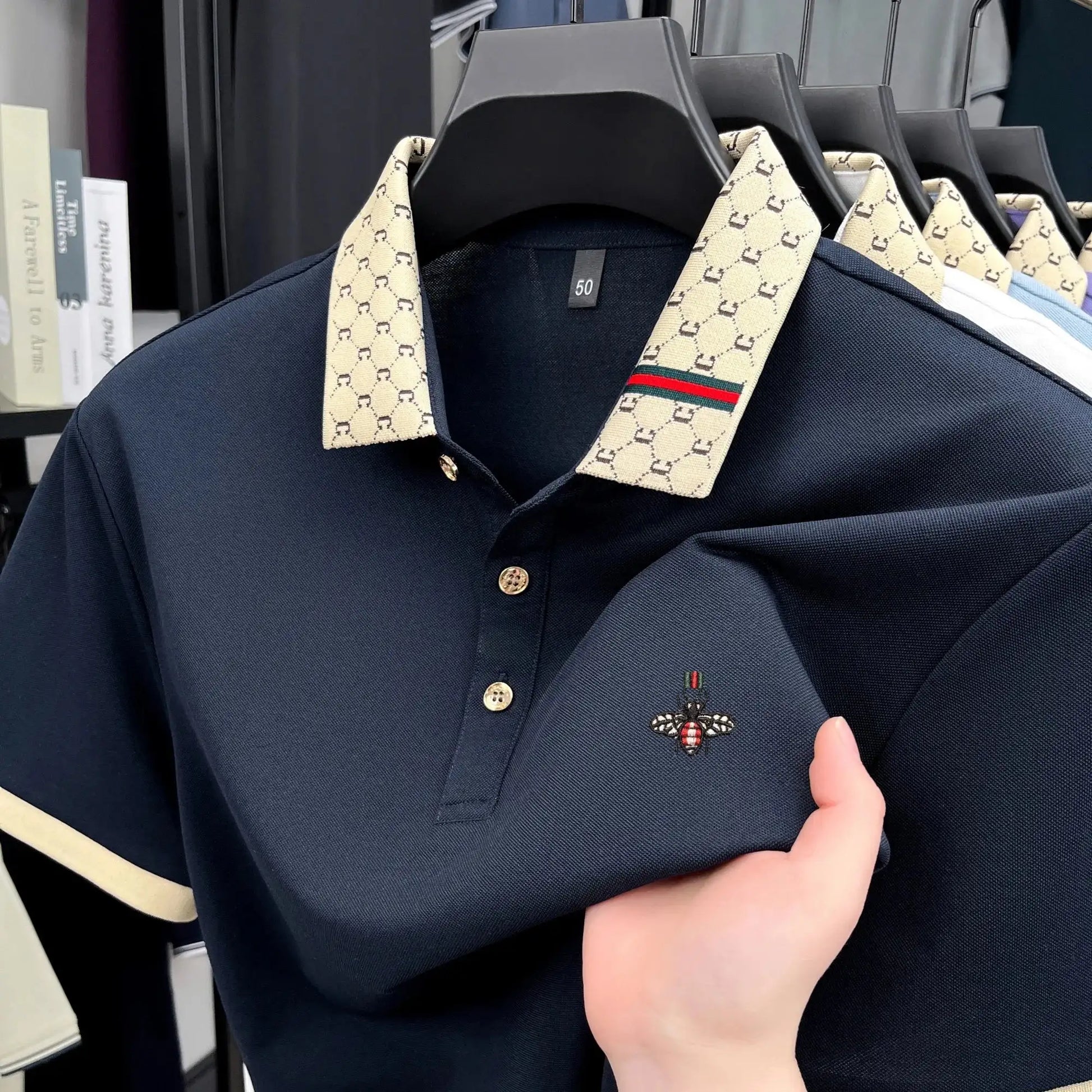 Men's Short Sleeve Fashion Trend Polo Shirt