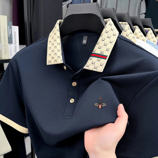 Men's Short Sleeve Fashion Trend Polo Shirt
