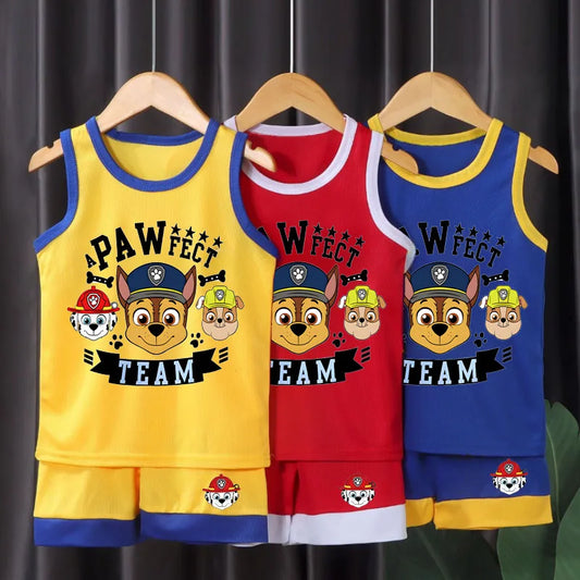 Kids' PAW Patrol Basketball Vest and Shorts Suit Breathable Set