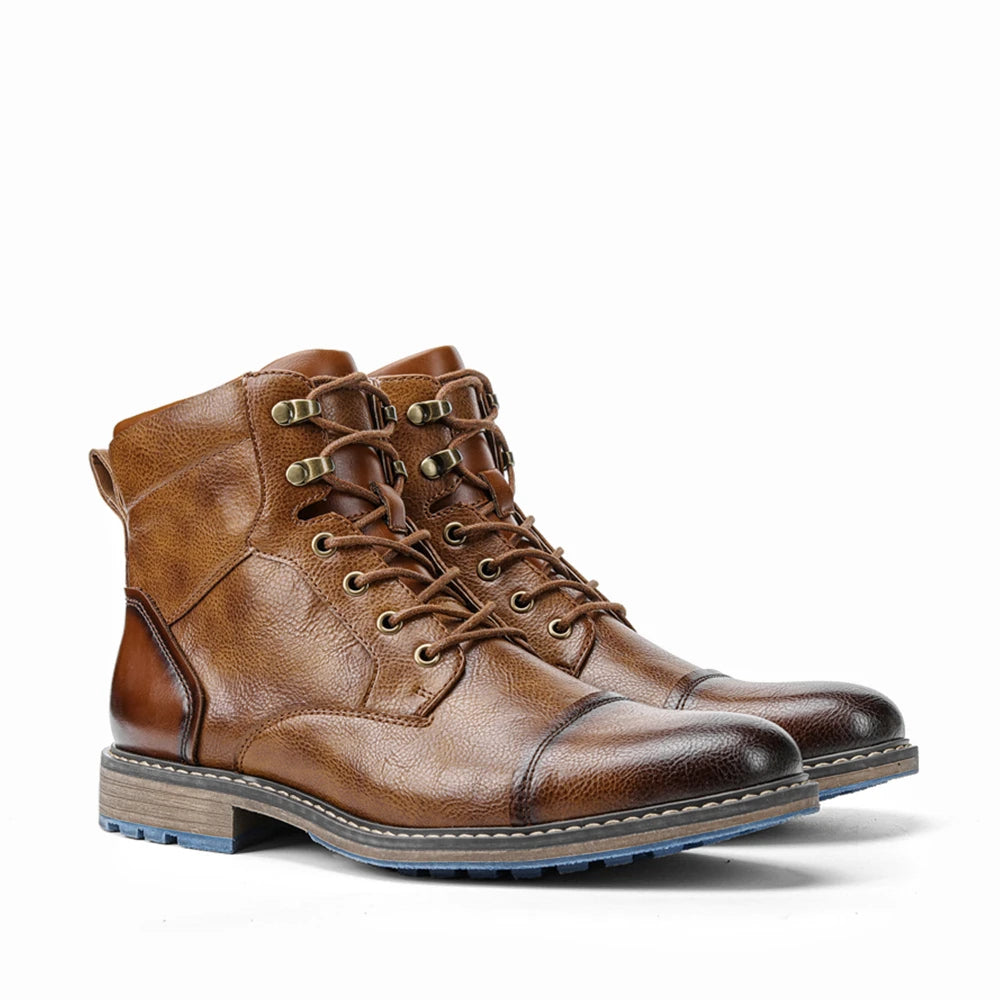 ‌Men's Vintage Outdoor Ankle Comfortable Leather Boots