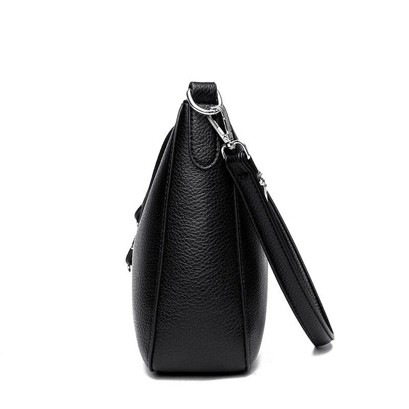 Women's Soft Leather Messenger Shoulder Bag