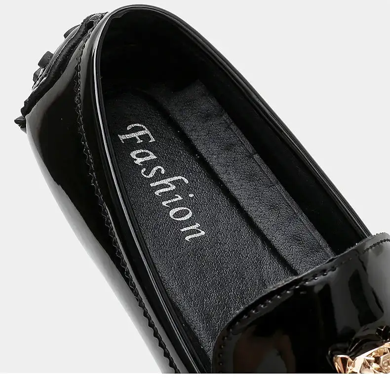Men's Glossy Leather Slip-On Trendy Handmade Shoes