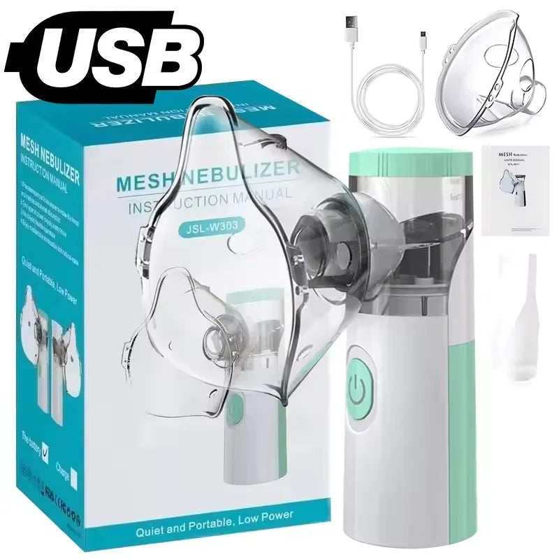 Handheld Portable Mesh Atomizer Silent Inhaler Nebulizer