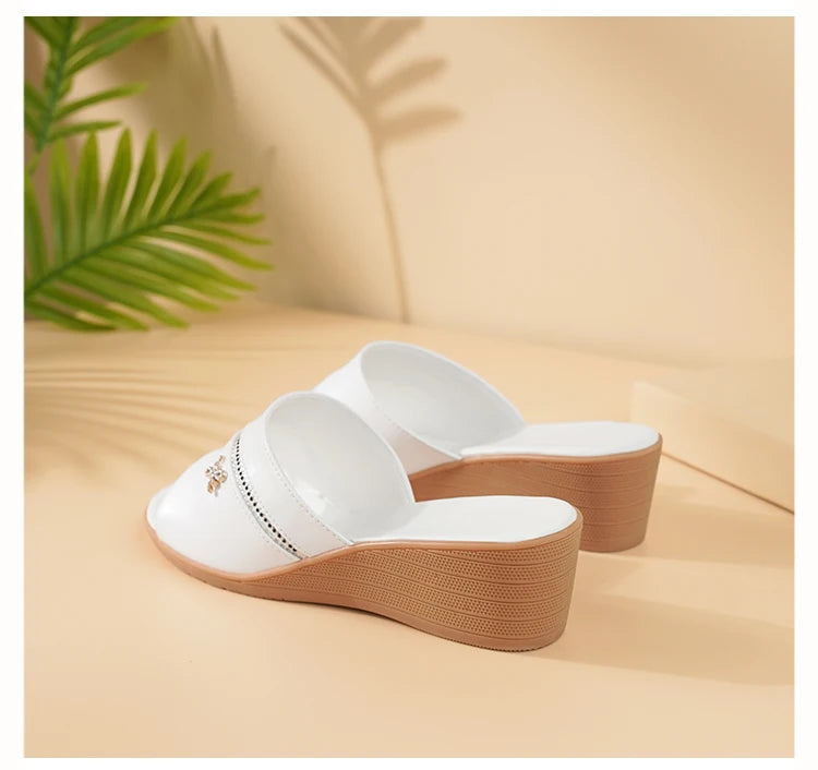 Women's Wedge Casual One Line Slippers Sandals