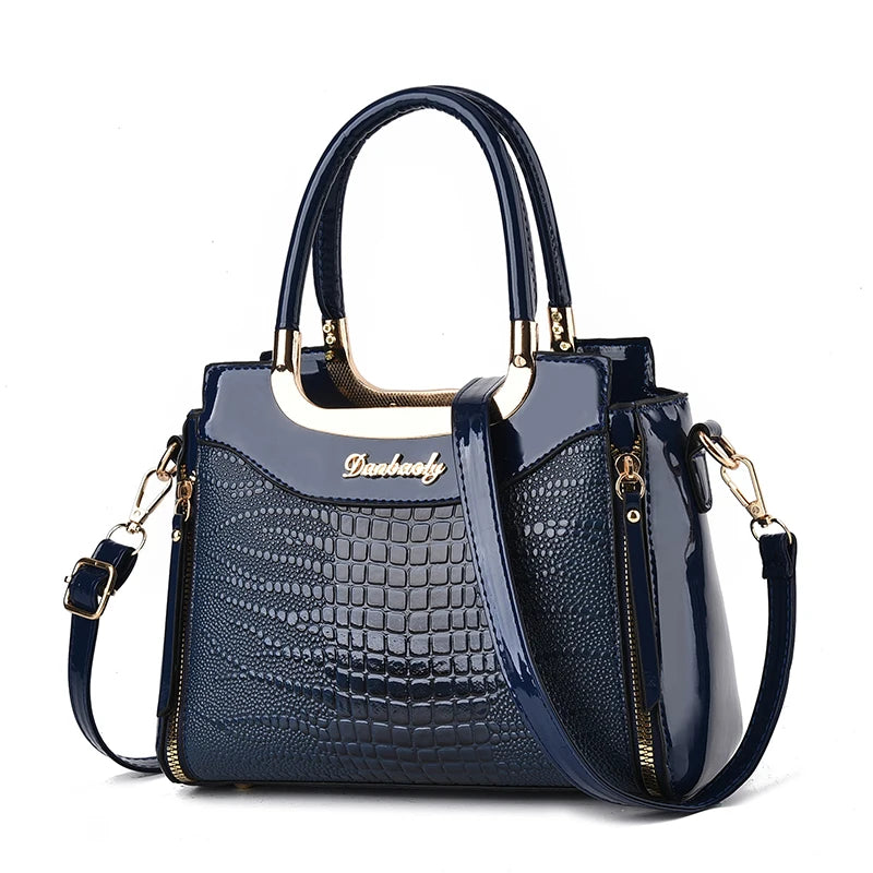 Women's Stylish Crocodile Print Handbag Shoulder Bag