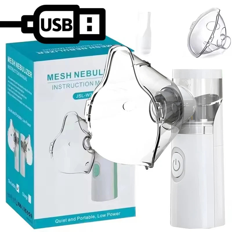 Handheld Portable Mesh Atomizer Silent Inhaler Nebulizer