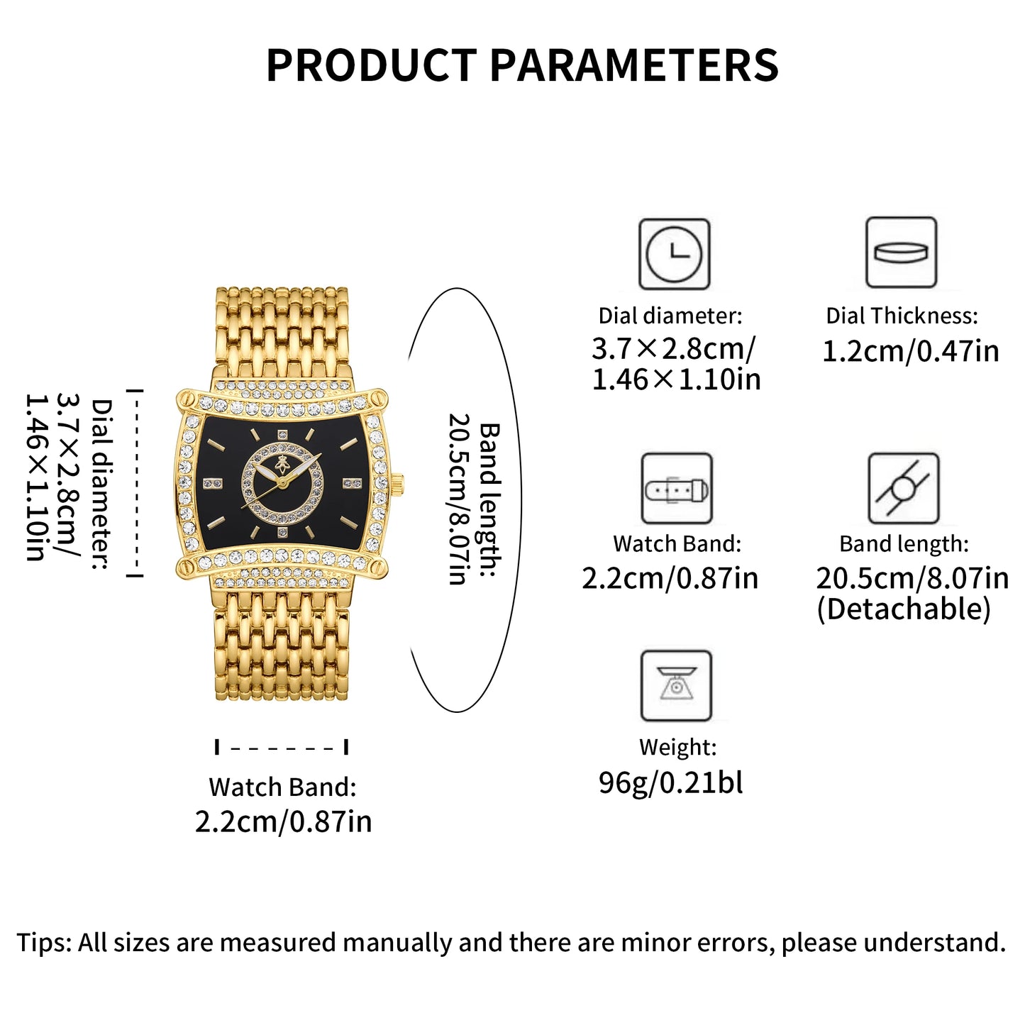 Women's Luxury Diamond-Set Dial Water Resistant Quartz Bracelet Watch