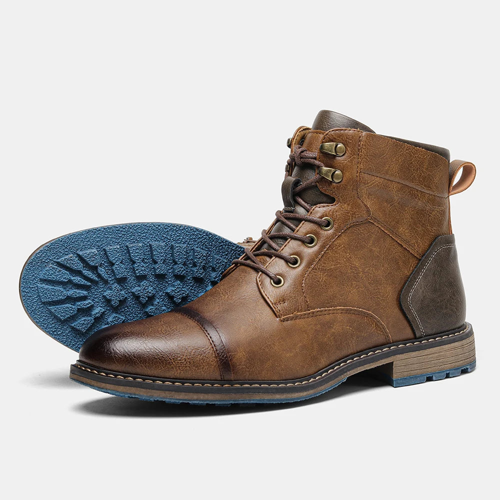 ‌Men's Vintage Outdoor Ankle Comfortable Leather Boots