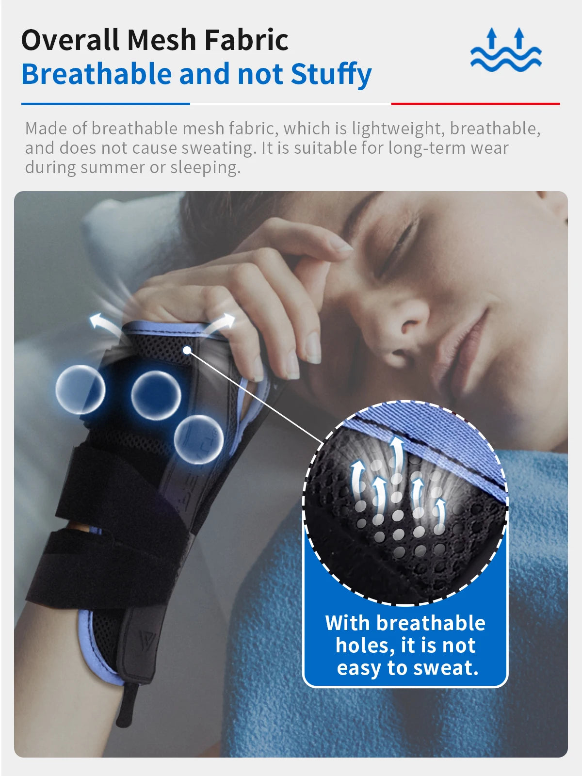 Wrist Brace Thumb Support Breathable Sprain Hand Fixation