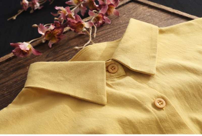 Women's Loose Breathable Midi Shirt Blouse