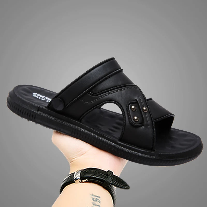 Men's Open Toe Flat Beach Sandals Slippers