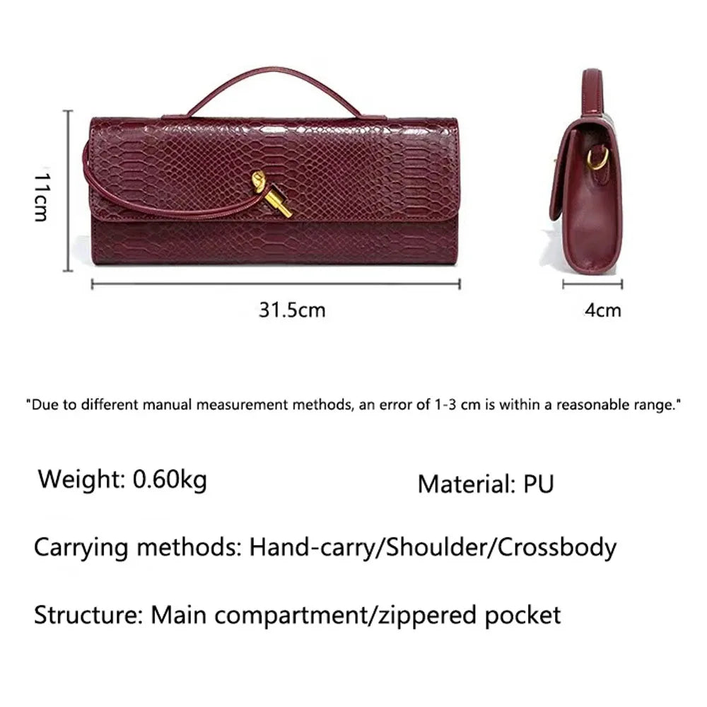 Women's PU Leather Top Handle Long Purse