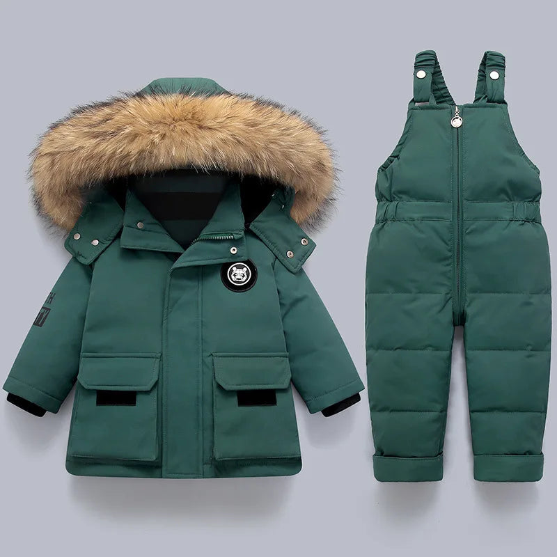 Kids' 2Pcs Baby Toddler Jacket Jumpsuit Set