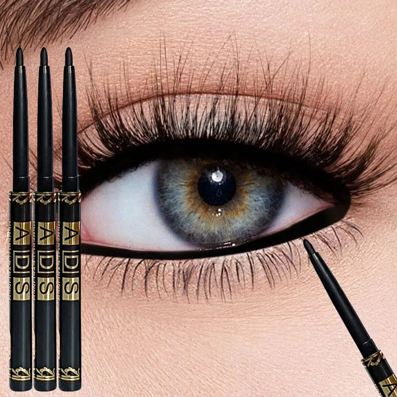 Long Lasting Waterproof Black Eyeliner Pencil