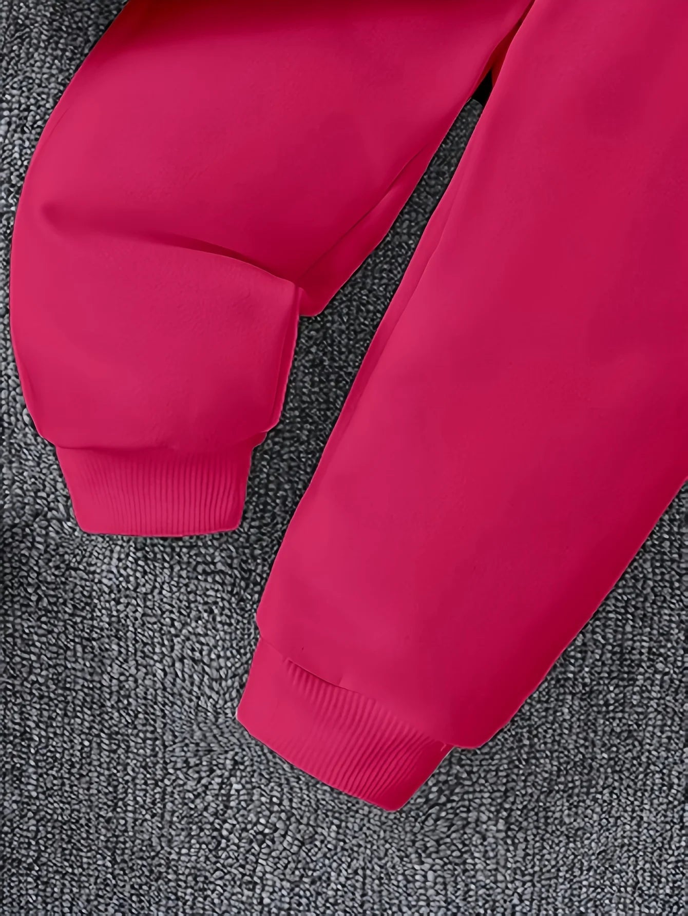 Kids' 2Pcs Cute Fleece Romper Sports Pants Set