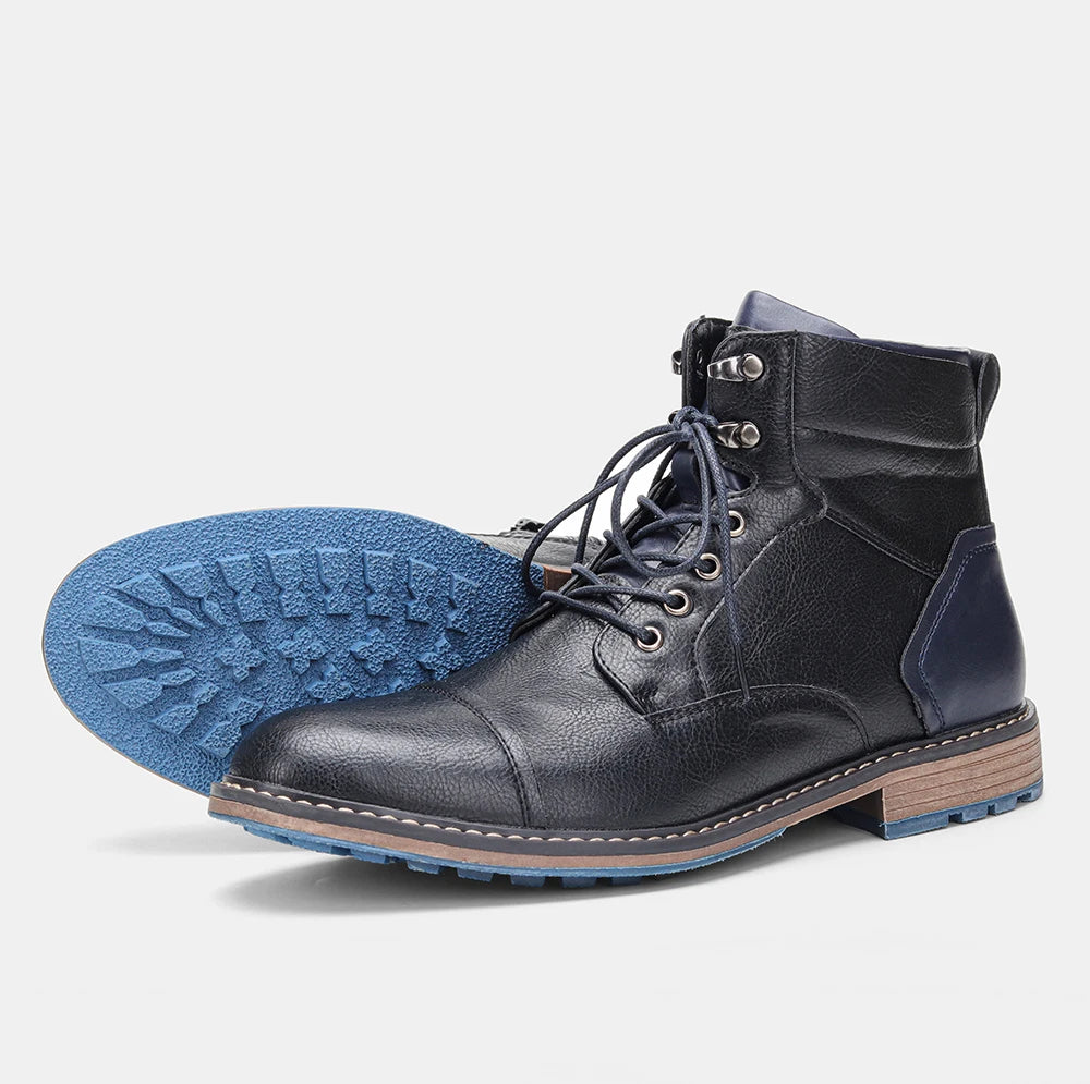 ‌Men's Vintage Outdoor Ankle Comfortable Leather Boots